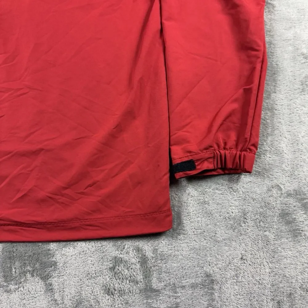 Nike Golf‎ Windbreaker Jacket Lightweight Mens Size Large Red Full Zip Mock Neck